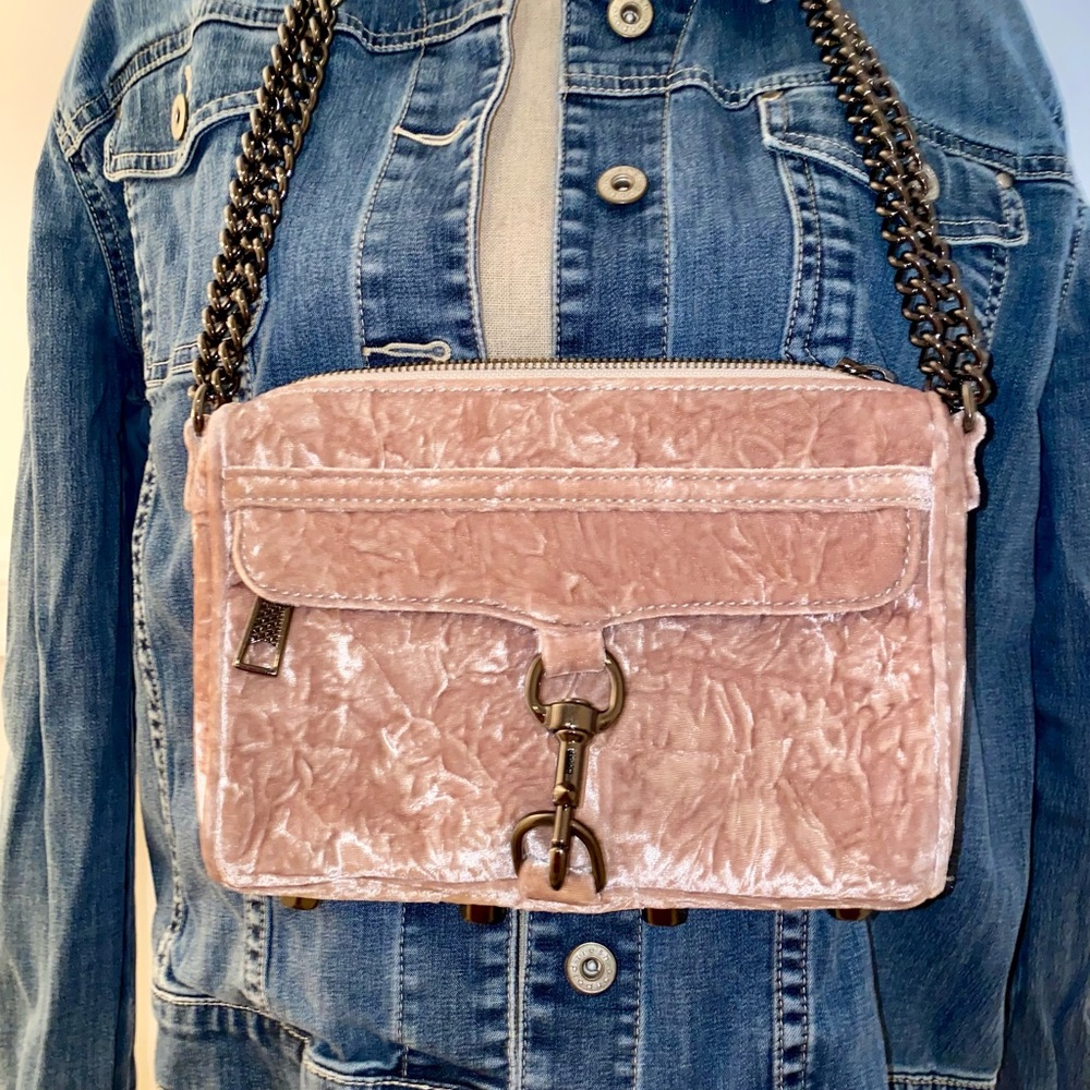 *SOLD* Rebecca Minkoff Blush Velvet MAC Crossbody